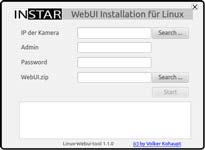 INSTAR IP Kamera Tool for LINUX (all distributions) 