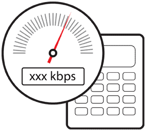 Wie viel Bandbreite benötigt eine IP Kamera? Jetzt Bandbreite mit h264 und h265 berechnen