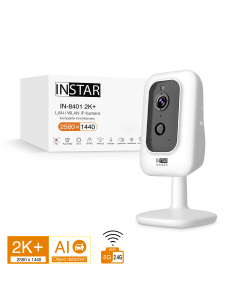 IN-8401 2K+ white / HomeKit security camera with ethernet and WiFi