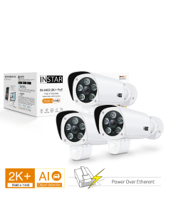 Set of 3 pieces ip camera IN-9408 2K+ (PoE outdoor security camera)