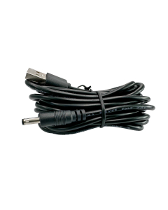 USB power cable for connecting to a 5V USB power supply with a 2.1mm outer and 1.35mm inner connector