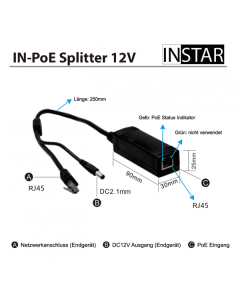 PoE Splitter 12V