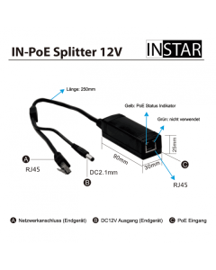 PoE-Splitter 12V