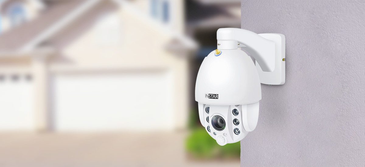 The IN-9420 2K+ is the perfect WiFi outdoor camera that is also controllable and has zoom.