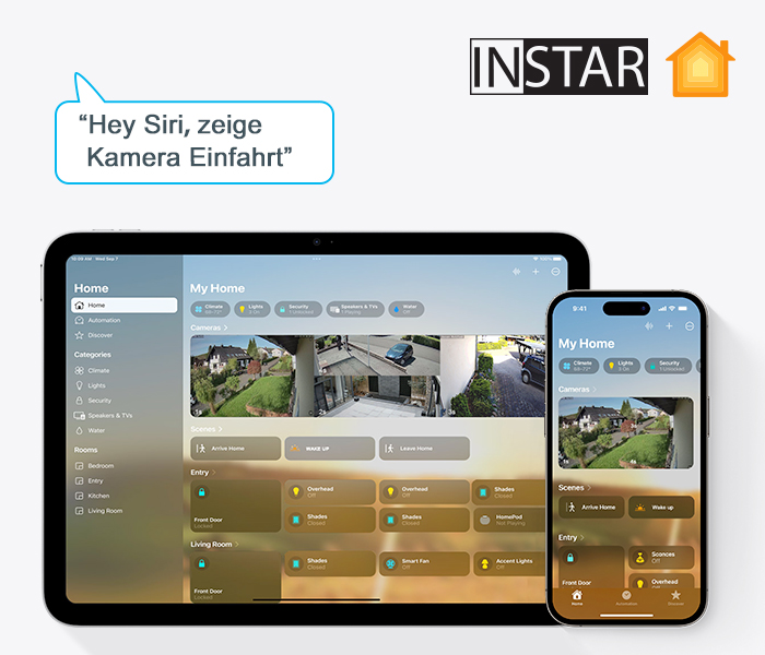 Cámaras de vigilancia INSTAR con HomeKit y HomeKit Secure Video (HKSV)